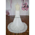 Sexy V-Ausschnitt Spitze Applique Made in China Engel Bridal Factory Brial Kleid